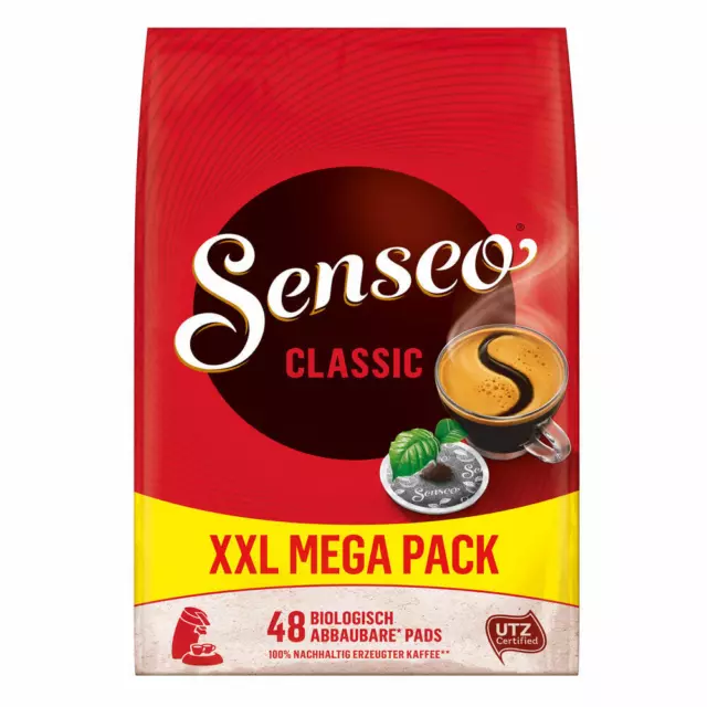 SENSEO KAFFEEPADS Classic / Klassisch, Vollmundiger Geschmack, Kaffee, 48 PADS