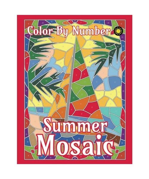 SUMMER MOSAIC COLOR By Number for Adults: Activity Color By Number ...