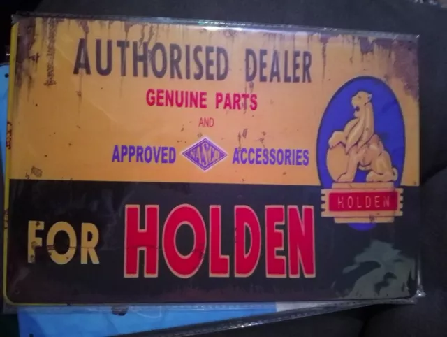 Holden Authorised Dealer metal sign MAN CAVE brand new