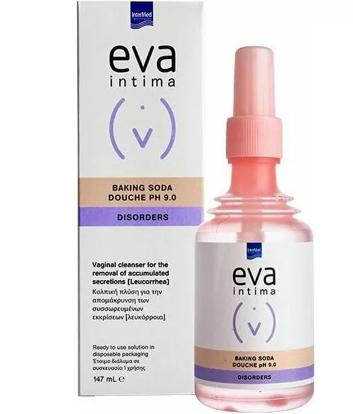 Intermed Eva Baking Soda Vaginal Douche Removal Of Accumulated Secretions pH 9.0