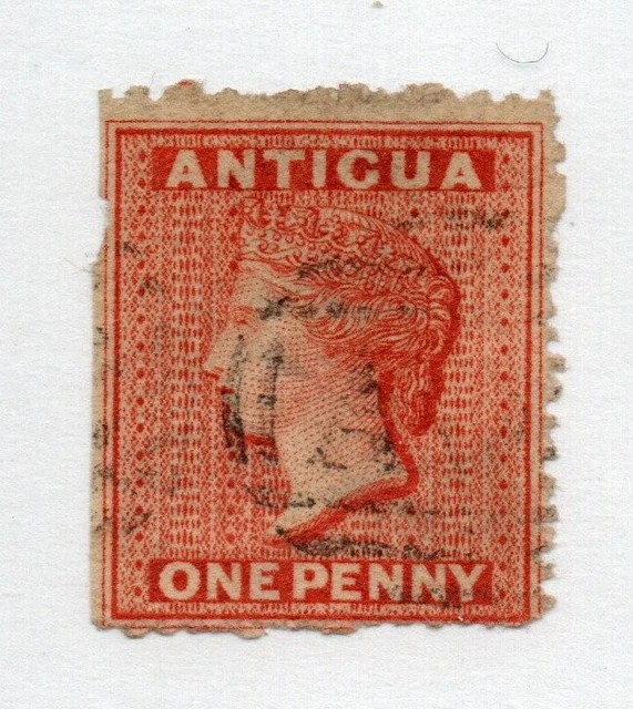 Antigua - SG# 7 Used / wmk small Star        -         Lot 0123054