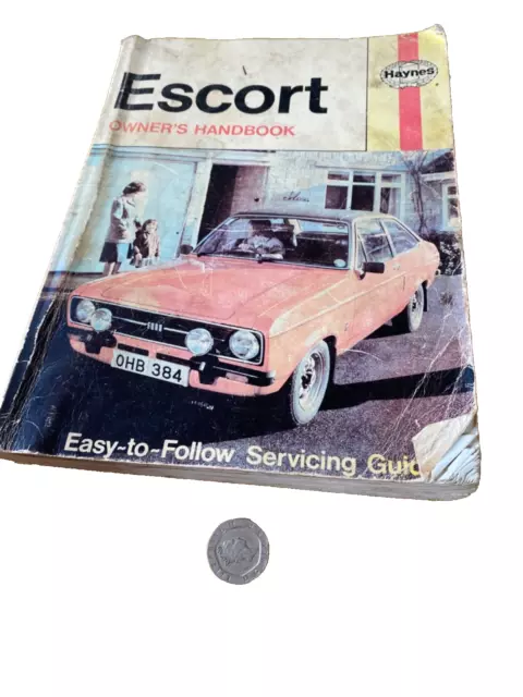 Vintage Haynes Owners Handbook For Ford Escort 1968-1975, Servicing Guide