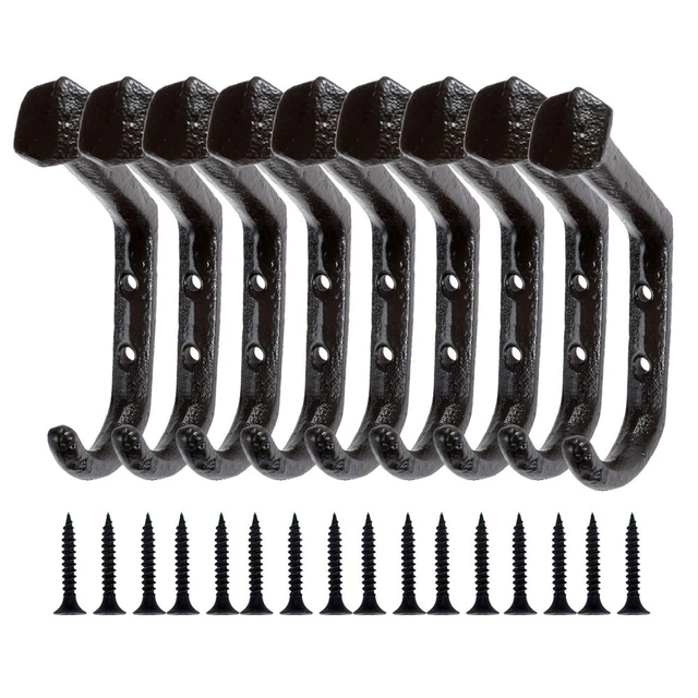Wall Mounted Cast Iron Coat Hooks Vintage Key Towel Bag Hat Clothes Hanger Hooks