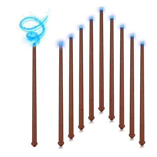 Bacchetta luminosa, 10 pz bacchette streghe giocattolo luce e suono, bacchetta illuminante, V8I6