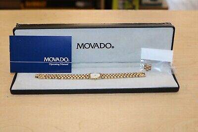 Movado 87-16-410 V 90 Women's Wrist Watch *Pre-Owned* Free Shipping