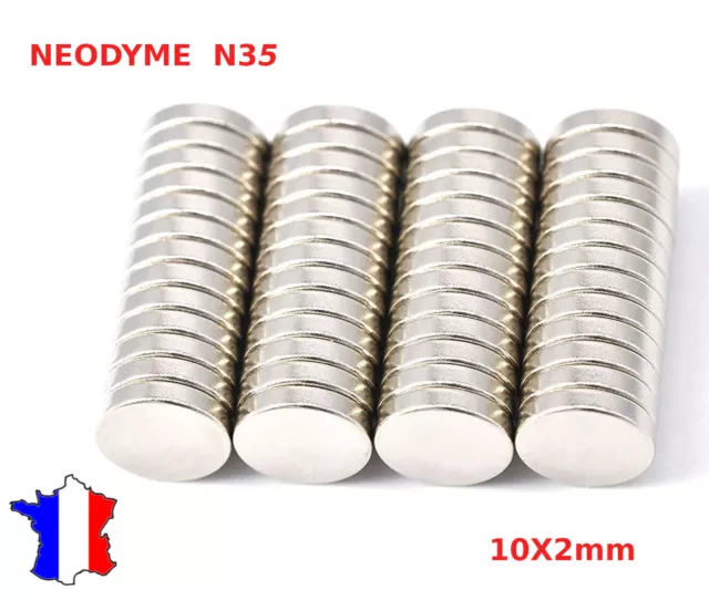 Lot 50x Mini Aimants Neodyme 3mm X 1.5mm Neodymium Magnet Rond