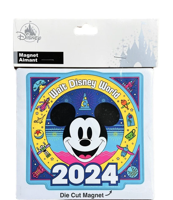 DISNEY WORLD PARKS 2024 Mickey Four Parks Icons Fridge Castle