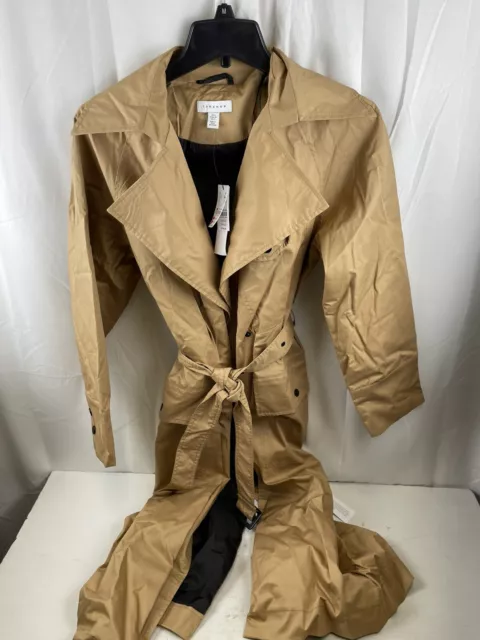 Women's Topshop Editor Trench Coat, Size 2 US- Beige