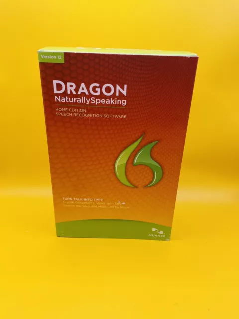 Dragon 12 Naturally Speaking Home Edition Speech Recognition Software SEALED!!