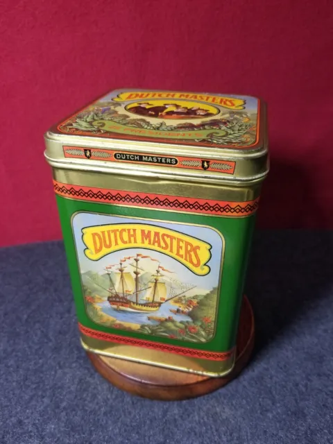 1960's Vintage Dutch Masters Cigar Tin 25 Presidents Storage Tin