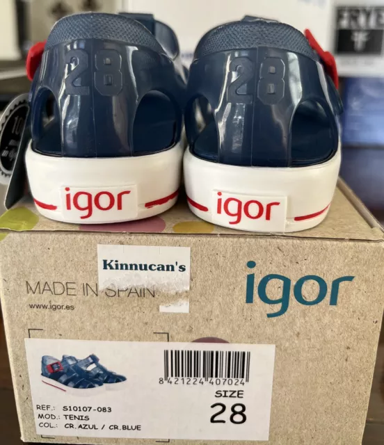 IGOR shoes Tenis Blue NEW in box - toddler size 11 made in Spain 2