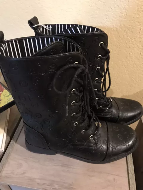 Jack Skeleton Boots Nightmare Before Christmas Disney Black Size 9