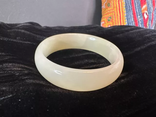 Old Chinese White Jade Bracelet …beautiful collection and accent piece