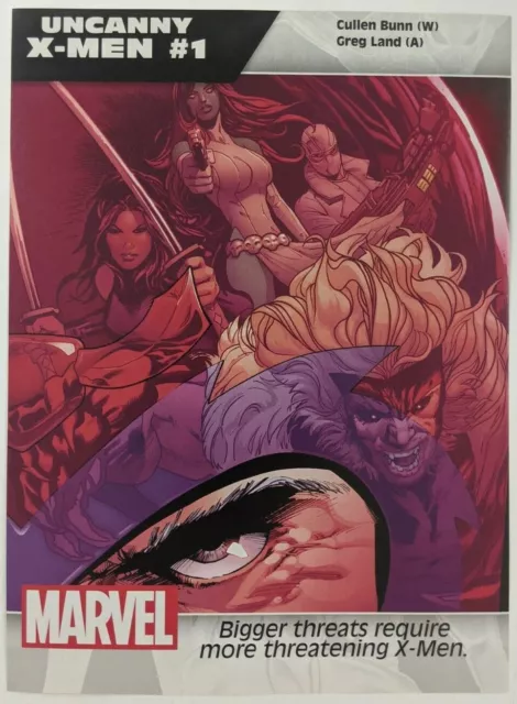 Uncanny X-Men #1 Extraordinary Print Ad Comic Poster Art PROMO Official Psylocke