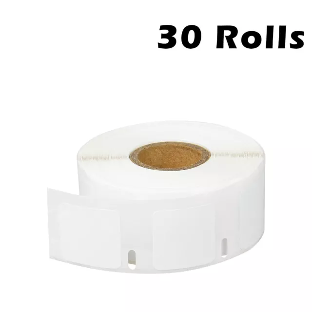 30Rolls Square Thermal Paper 750 Labels 1" x 1" for Dymo 30332 LabelWriter SE450