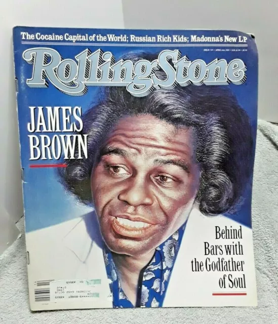 Rolling Stone Magazine April 1989 James Brown George Bush Living Colour
