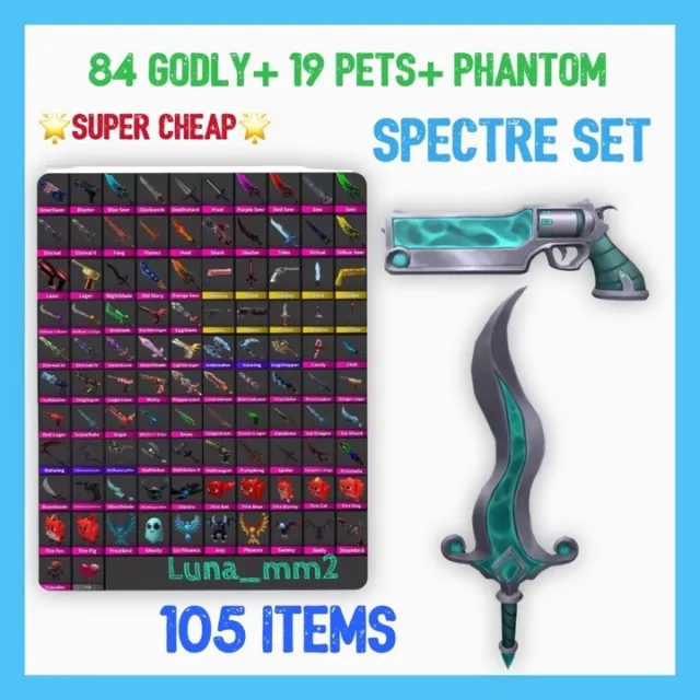 Ok Here are actual mm2 Halloween leaks Nik really re-skined a Phantom and  spectre gun bro really ran out of ideas looks like we gonna get another  crossbow or a axe im
