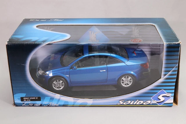 LJ152 SOLIDO PRESTIGE 8152 1/18 Renault Megane CC coupe cabriolet bleu