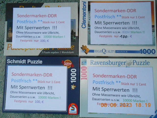 DDR-Sondermarken mit Sperrwerten o. Dauerserien. Sehr großer Posten 40000 Stück