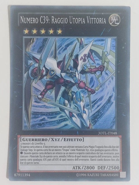 Yu-gi-oh! Numero C39 Raggio Utopia Vittoria SUPER RARA - Italiano Yu-gi-oh! Numero C39 Raggio Utopia Vittoria SUPER RARA - Italiano
