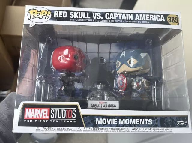 Funko Pop! Vinyl Marvel Studios Red Skull VS. Captain America Movie Moments #389