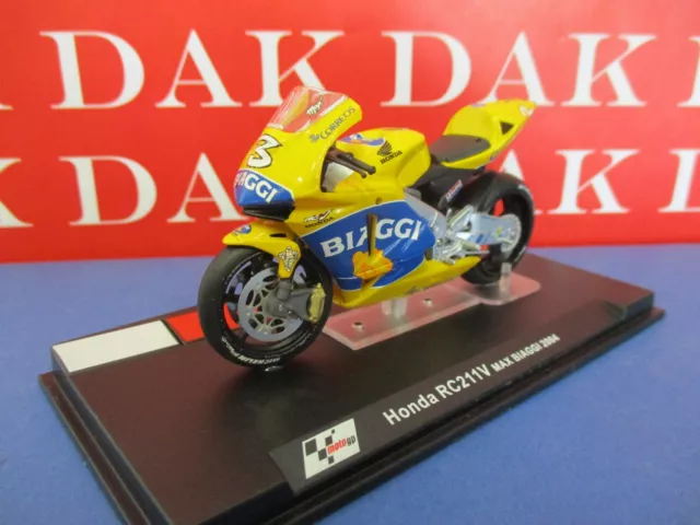 Die cast 1/24 Modellino Moto GP Honda RC211V Max Biaggi 2004