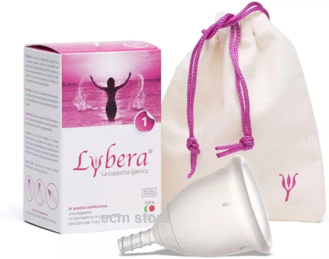 Lybera Coupe menstruelle Cup transparent (Petite) Taille 1 /EBKM