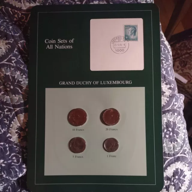 Coin Sets of All Nations Luxembourg 1980-1982 UNC