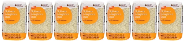 tegut... Pizzi grani lunghi scorta riso supplemento classico 6x 500 g NUOVO MHD 8/24