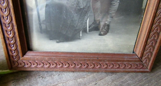 Pretty French Original Antique Picture Frame Louis Xv Style Ribbon Knot 3