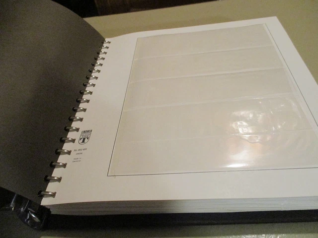 Lindner Ringbinder braun gebraucht mit   50 Einlegeseiten 2