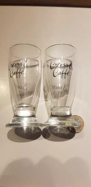 Lot de 2 verres à café CREMA et CAFFE pour Bistrot Ambiance BAR BISTROT