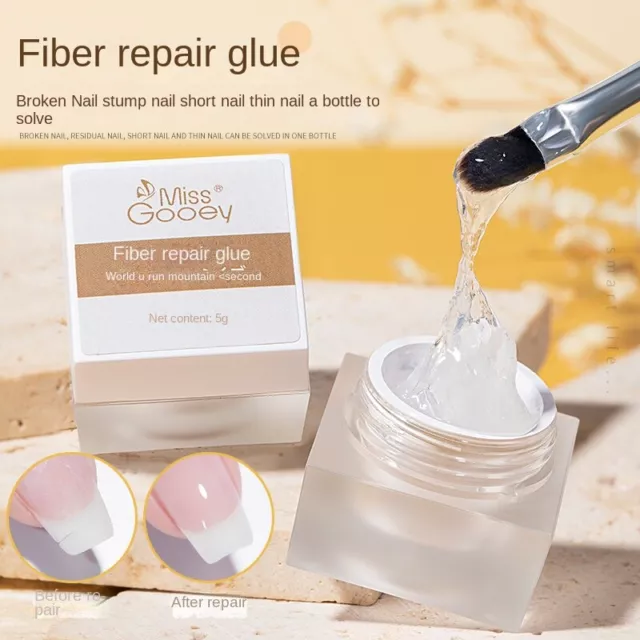 Nail Tips Extension Reinforcement Glue Fiber Repair Long-lasting Reinforcement
