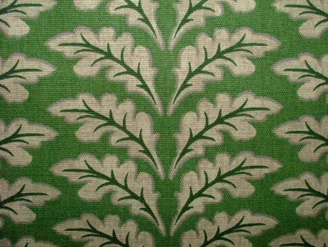 Morris Leaf Forest Green Cotton Curtain Upholstery Cushion Roman Blind Fabric