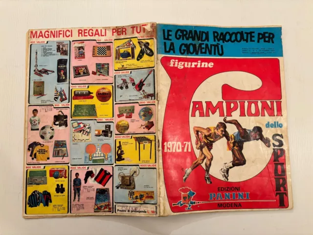 Album figurine campioni dello sport Panini 1970/71 con tantissime figurine