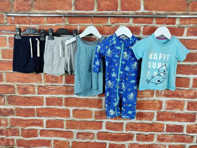 Baby Boys Bundle Age 12-18 Months Gap John Lewis Etc Sunsuit Shorts Tee Top 86Cm
