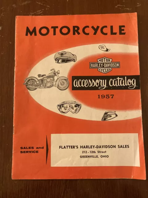 1957 Harley Accessory Catalog Book EL FL FLH K KH XL Sportster WL