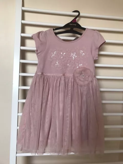 next girls pink party dress size 5-6