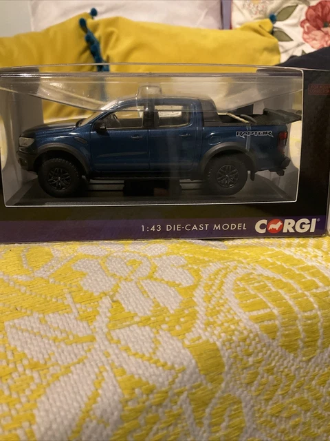 Corgi Vanguards Ford Ranger Raptor 1:43 - Bleu Performance - Miniature Neuve