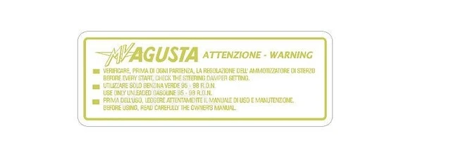 Stickers Carénage Latéral Pour MV Agusta F4 – Autocollants De Remplacement