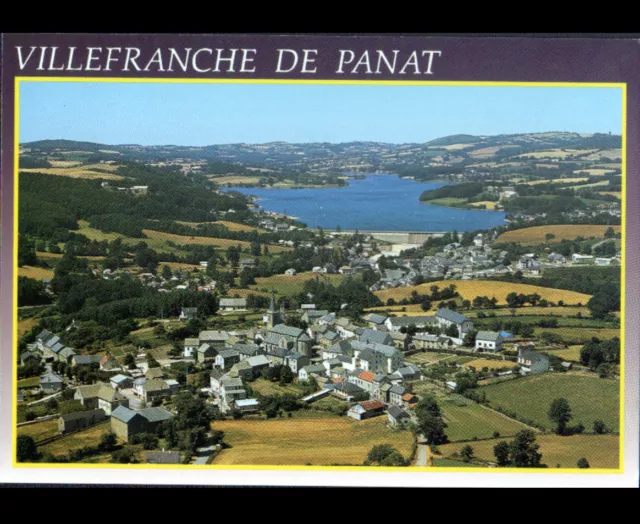 VILLEFRANCHE-de-PANAT (12) VILLAS , EGLISE , BARRAGE en vue aérienne