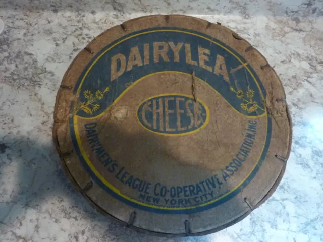 Rare 1930's Dairylea NY, NY Fiberboard Cheese Wheel Box