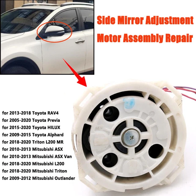 SIDE MIRROR ADJUST Motor Assembly for Toyota RAV4 20132018 & Previa