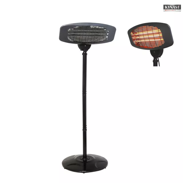 Elektro Terrassen Stand Heizstrahler 2000W Wandhalterung Heizer Camping Heizpilz