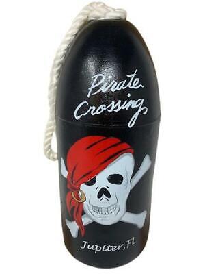 Skull + Crossbones Buoy Pirate Crossing - Jupiter, Florida BeachHouse Tiki Décor