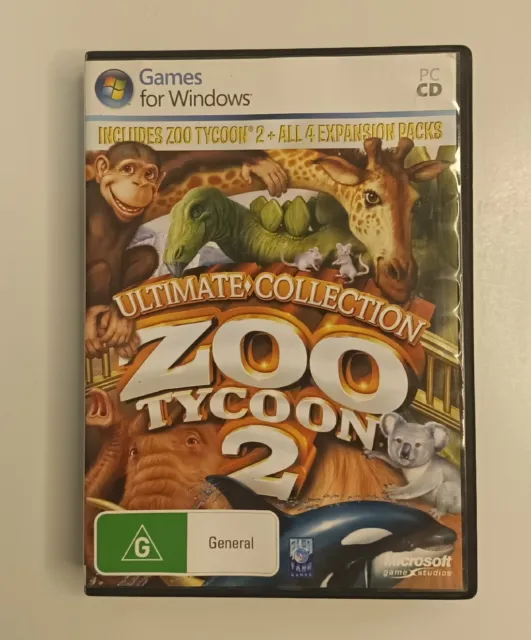 PC CD video game: ULTIMATE COLLECTION ZOO TYCOON 2 + 4 expansion