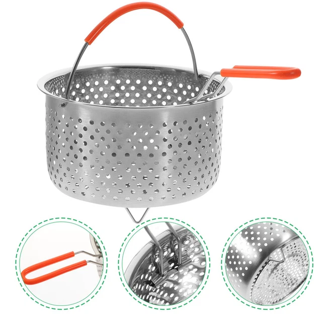 Panier De Cuisson AIZYR En Acier Inoxydable 30cm - Seau Percé Multifonction Pour Marmite, Vapeur Et Friteuse - Parfait Poulet, Écrevisses