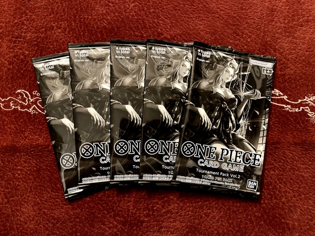 ONE PIECE CARD Game Tournament Pack Vol. 2 Sealed English TCG Set of 5