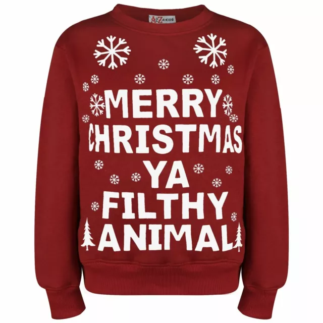 Adults Unisex Mens Womens Wine Jumper Sweatshirt Ya Filthy Animal Gifts