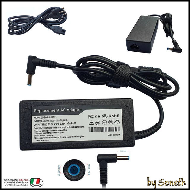Alimentatore Carica-batteria X NOTEBOOK HP 250 G3 Spin.4.5 - Foto 7